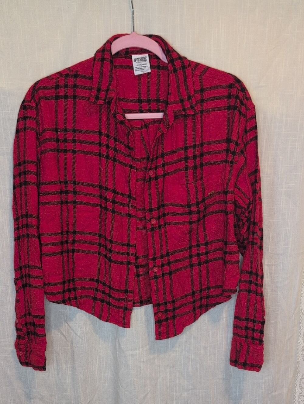 Red and Black Plaid Shirt